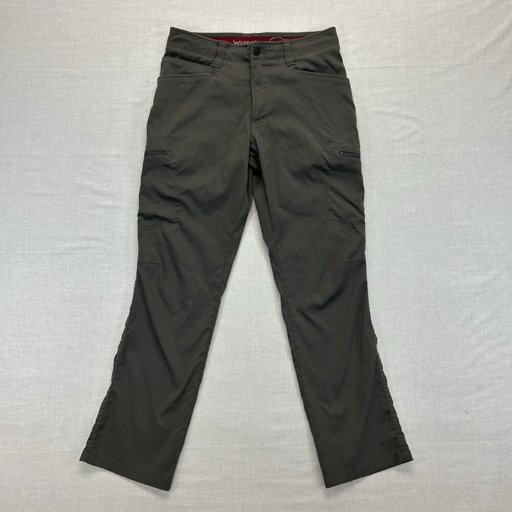 Wrangler Outdoor Performance Cargo Pants Men's 30x30 Gray Stretch Straight Fit